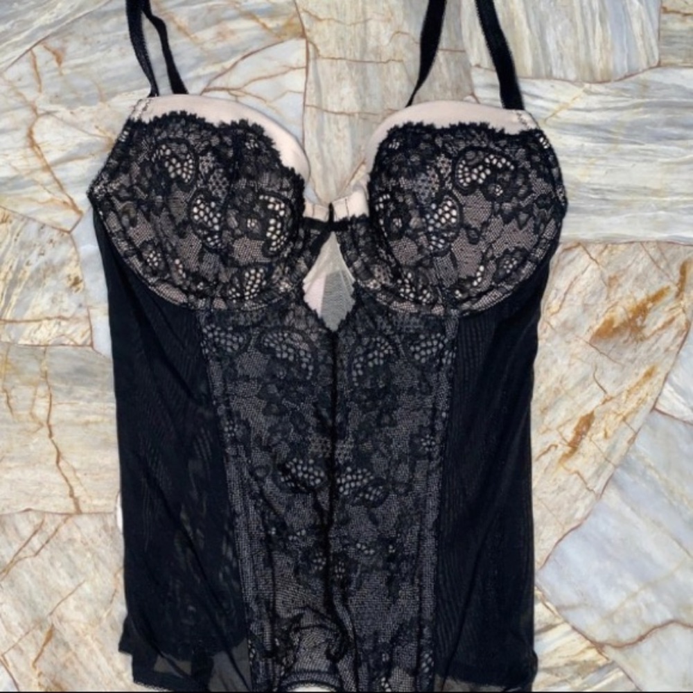 New Dream Angels Floral Lace Rings Bustier Corset